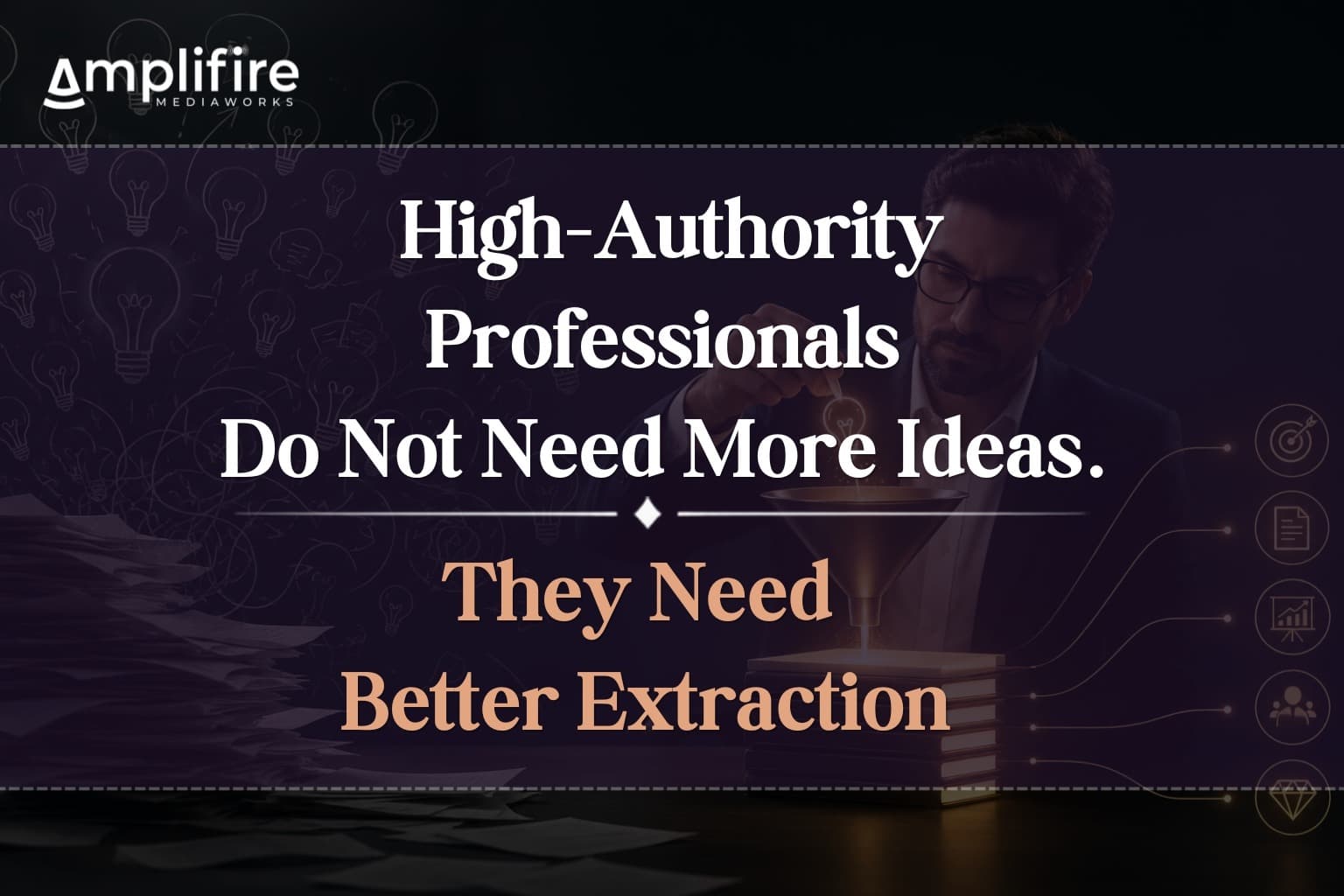 High-Authority Professionals Do Not Need More Ideas. They Need Better Extraction